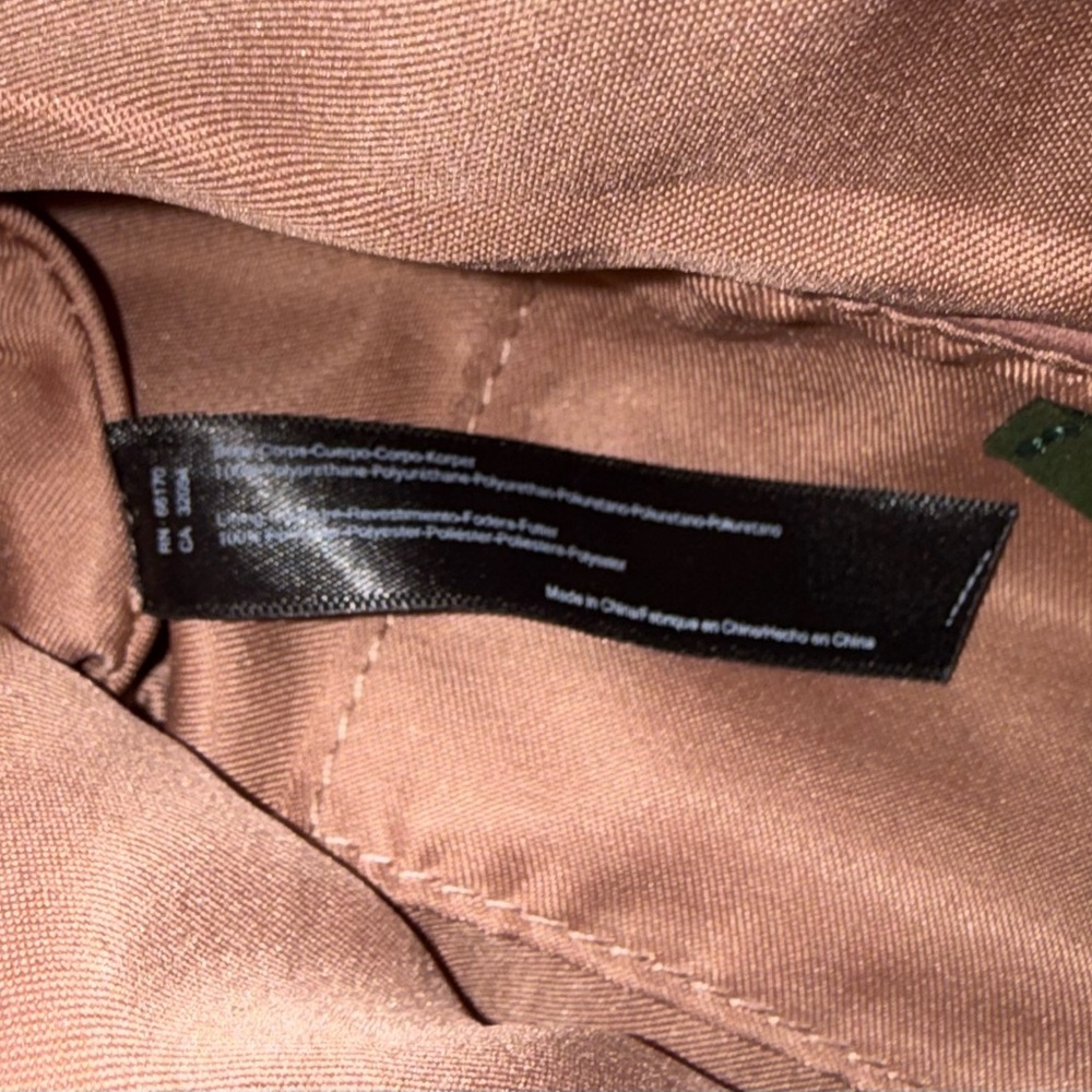 NWOT Anthropologie Belt Fanny Pack Convertible Crossbody Mauve Faux Leather - Picture 4 of 5